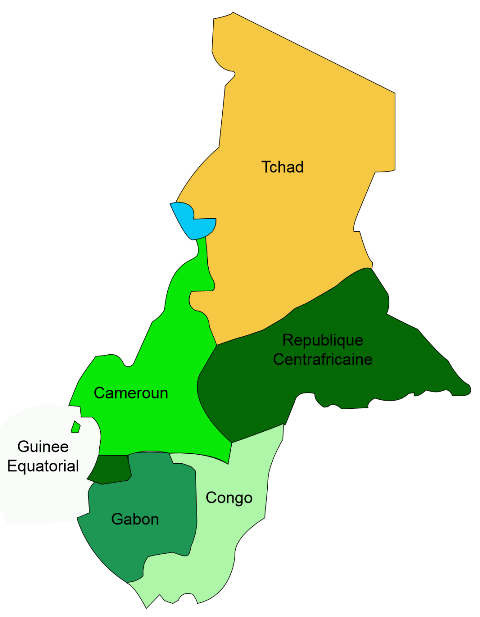 Cart de la CAMAC- pays membres