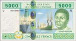 Nouveau billet de 5000 F CFA