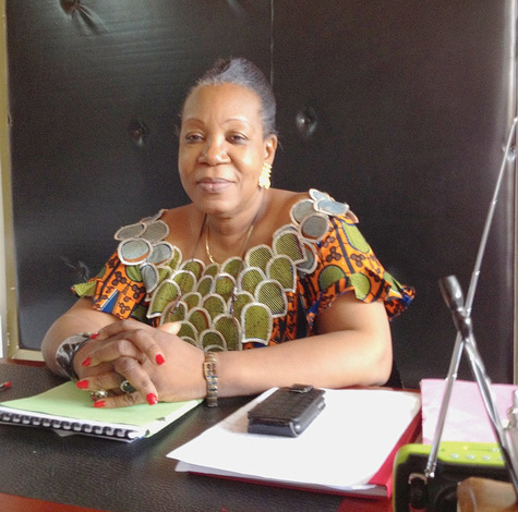 En Centrafrique (Bangui), une 
maire courage, Mme Catherine Samba-Panza