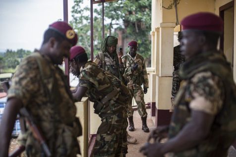 Au commissariat central de Bangui, en Centrafrique, le 13 septembre 2013 (Photo Corentin Fohlen. Divergence pour Libration)