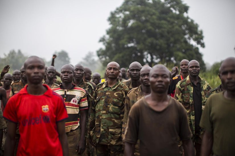 A Sibut, en 
Rpublique de Centrafrique, en septembre. (Photo Corentin Fohlen. 
Divergence)