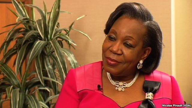 Catherine Samba-Panza, prsidente de la transition en Centrafrique. Washington, 19 septembre 2014