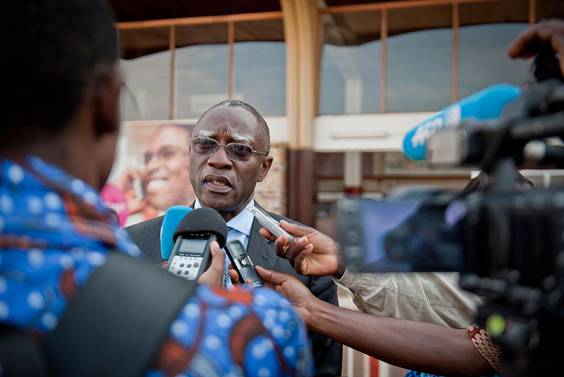 Le chef de la Mission des Nations Unies en Rpublique centrafricaine (MINUSCA), le gnral Babacar Gaye