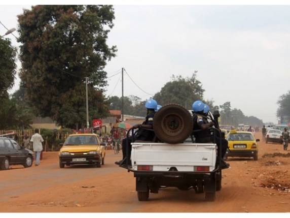 Les soldats de la Minusca  Bangui