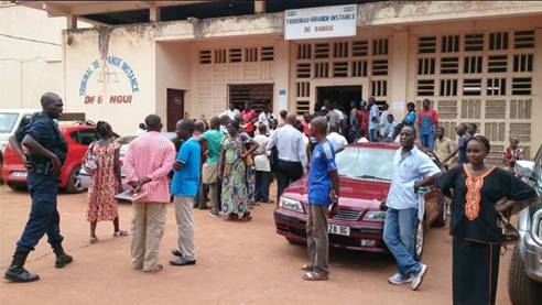 Sance du Procs Michel Amine  Bangui, 22 mai 2015