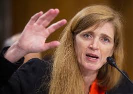 Samantha Power, ambassadrice des Etats-Unis  lONU et membre du cabinet du prsident Obama