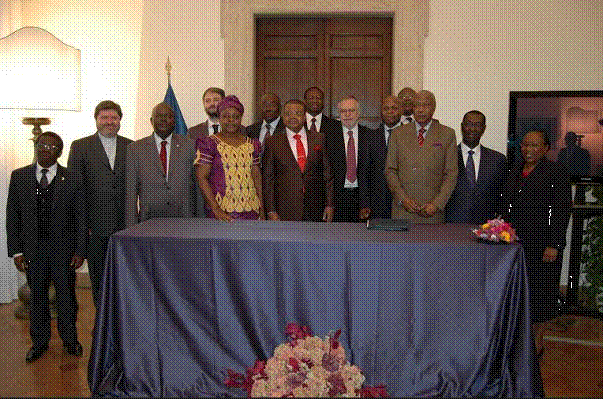 Les signataires Appel de Rome au Peuple centrafricain et  la communaut internationale (Saint Edigio)