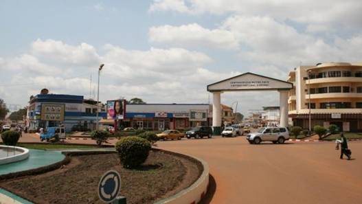 Un quartier du centre de Bangui