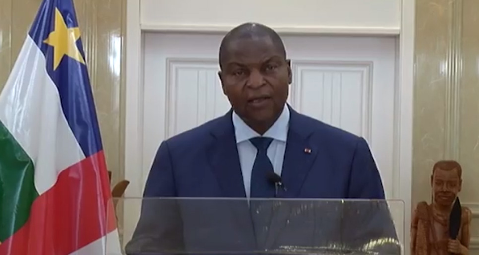 1er Discours du Prsident rlu, Faustin Touadera [18 janvier 2021]