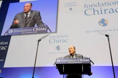 Fondation Chirac le 9 juin 2008, retransmission video