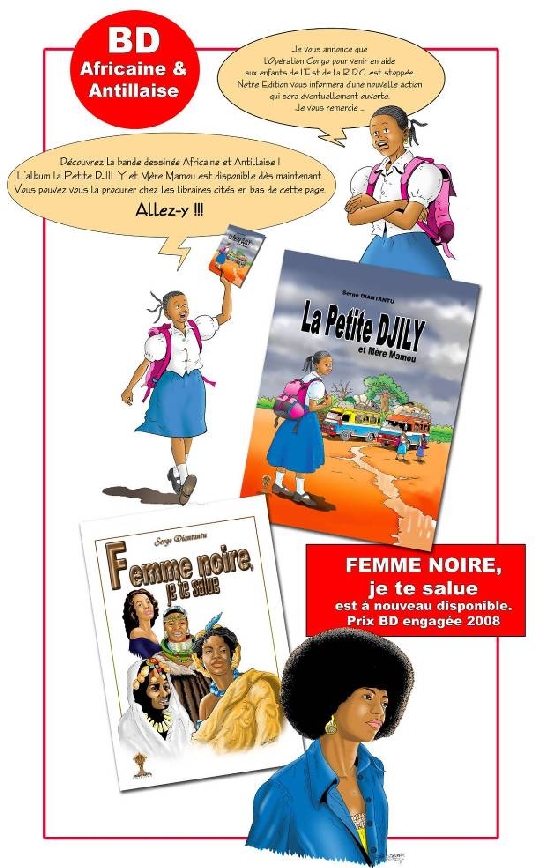 Les BDs Africaines et Antillaises sont disponibles (les Editions-Diantantu)