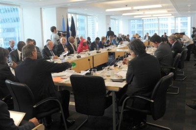 La réunion à New-York sur la RCA le 25 septembre (crédit : Commission européenne)