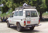 MSF a mis en place des cliniques mobiles dans le nord-ouest centrafricain pour aller  la rencontre des populations dplaces. 

		(Photo : Carine Frenk)