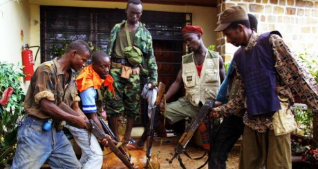 Les soldats de Franois Boziz, le 21 mars 2003