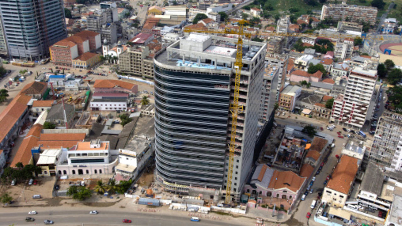Une vue arienne de Luanda, la capitale angolaise