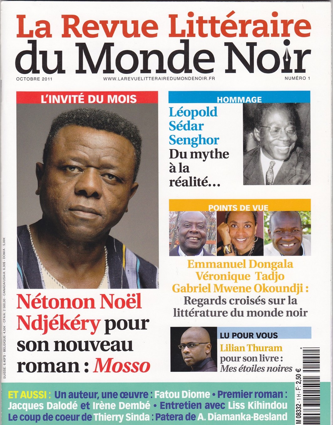 La revue litt�raire du monde noir - couverture du N�1
