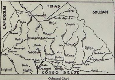 Carte ancienne Oubangui-Chari