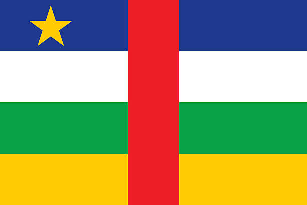 Le drapeau de la Rpublique Centrafricaine