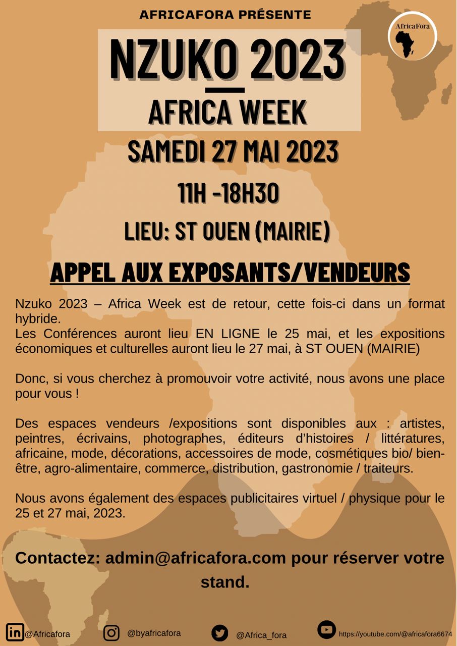 Nzuko 2023  Africa Week   25 et 27 mai 2023